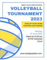 Volleyball Poster Poster/muurbord template