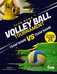 Volleyball Posters Flyer (US Letter) template