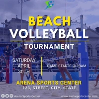 Volleyball posters template