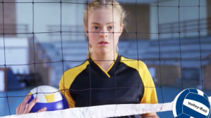 蓝色 Volleyball Posters Miniatura di YouTube Template