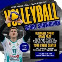 Volleyball Showdown Instagram-bericht template