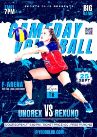 volleyball template A5