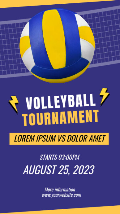 Volleyball Template PosterMyWall