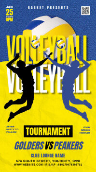 volleyball template Instagram-Story