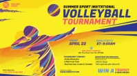 Volleyball Tournament Ad Template Twitter Post