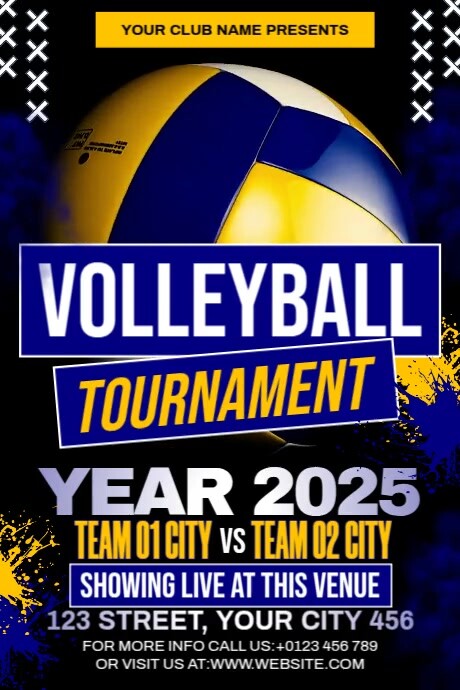 Plantilla de Volleyball Tournament | PosterMyWall