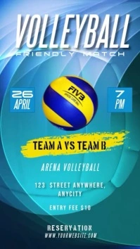 Volleyball Tournament Reel do Instagram template