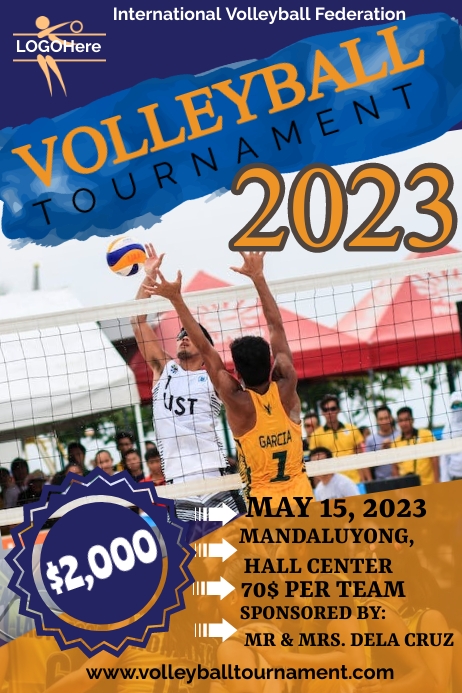 Volleyball Tournament Template | PosterMyWall