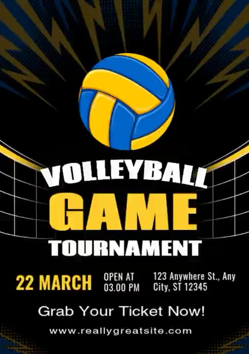 Volleyball Tournament Template | PosterMyWall