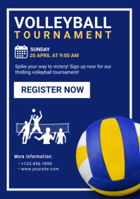 Volleyball Tournament A2 template