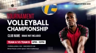 Volleyball Tournament Digital Display (16:9) template