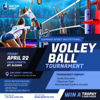 Volleyball Tournament Instagram Post template