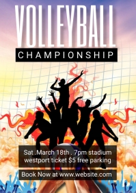 Volleyball Tournament Flyer Template | PosterMyWall