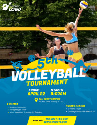 Volleyball Tournament Flyer Template | PosterMyWall