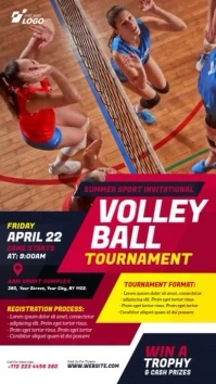 Volleyball Tournament Instagram Story template