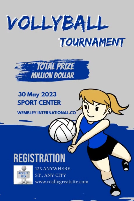 Volleyball tournament poster Template | PosterMyWall