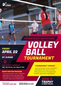 Volleyball Tournament Video Template A4