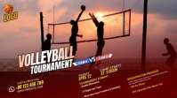 Volleyball You Tube Thumbnail Miniatura de YouTube template