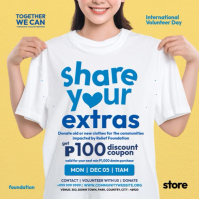 Volunteer Day Clothing Drive Camp Template Instagram Post