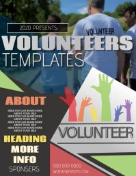 VOLUNTEER EVENT FLYER POSTER TEMPLATE