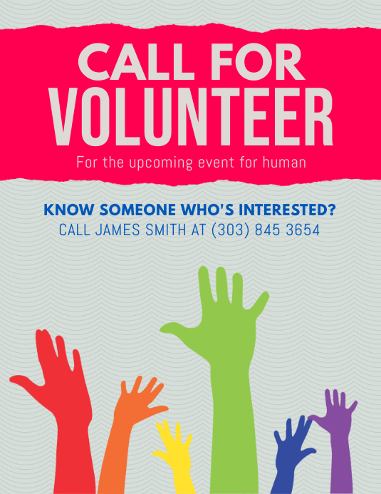 Volunteer Flyer Template PosterMyWall
