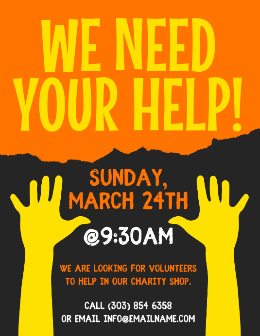 Volunteer Flyer Template PosterMyWall