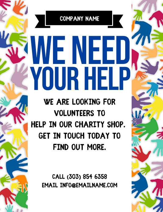Volunteer Flyer Template PosterMyWall