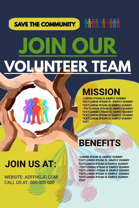 VOLUNTEER POSTER Template PosterMyWall VOLUNTEER POSTER Template PosterMyWall