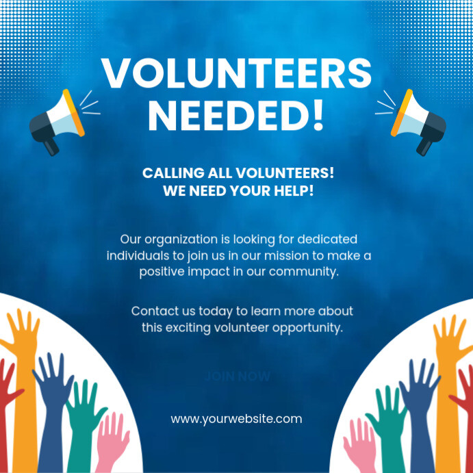 volunteer template | PosterMyWall