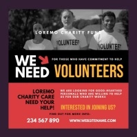 Volunteers Need Instagram Post Instagram-Beitrag template