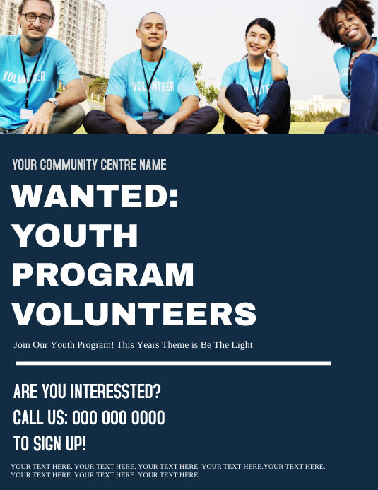 Volunteers Needed Flyer Template