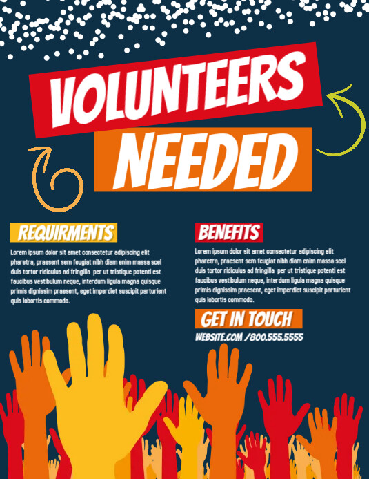 volunteers needed Flyer (US Letter) template