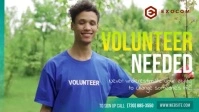 Volunteers Needed Facebook Cover Video template