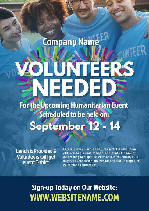 Image 2 for Volunteers Needed Flyer Template