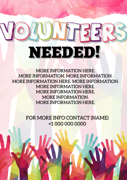 Image 9 for Volunteers Needed Flyer Template