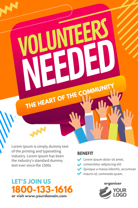 Image 1 for Volunteers Needed Flyer Template