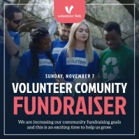 Volunteers Needed Square Video template