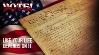 Vote! Like your life depends on it Digital Display (16:9) template
