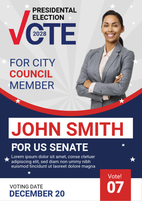 Vote Campaign Template | PosterMyWall
