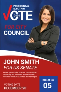 Vote Campaign  Template Pinterest na Graphic