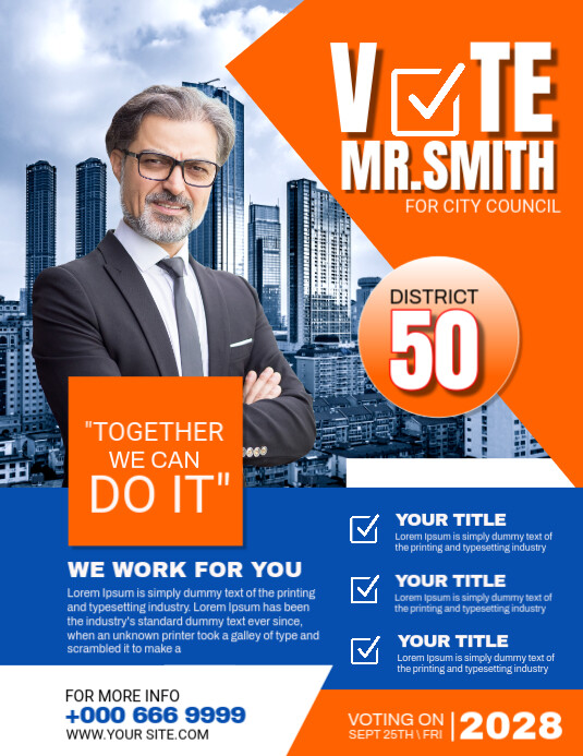 VOTE Flyer (US Letter) template