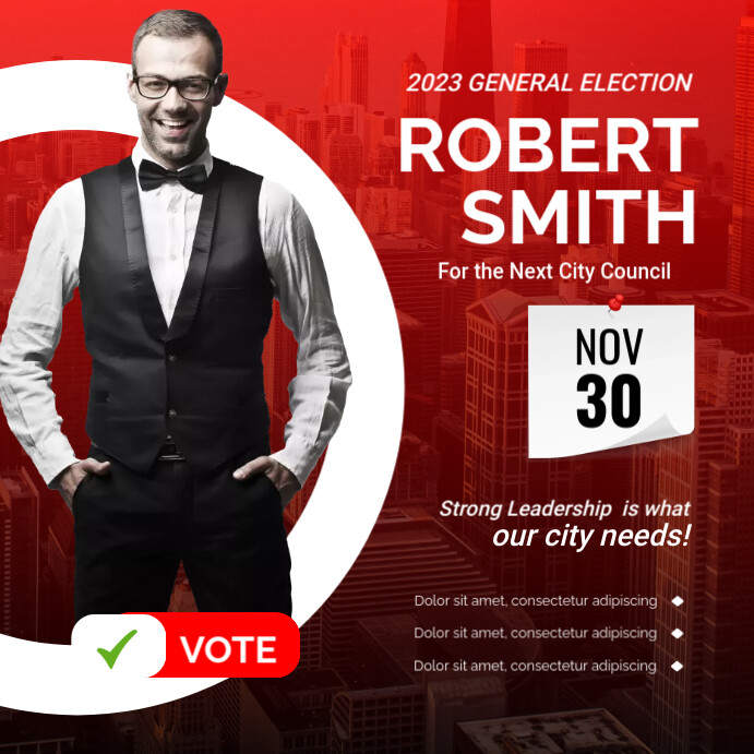 Voting Post Example Vote Template | PosterMyWall