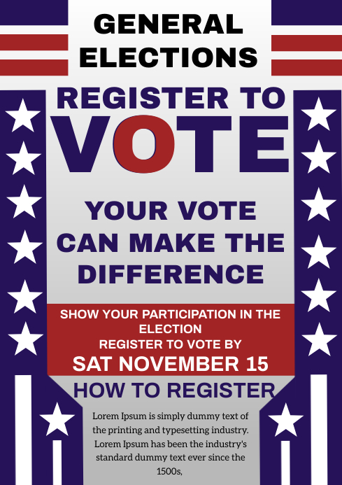 VOTE Template PosterMyWall