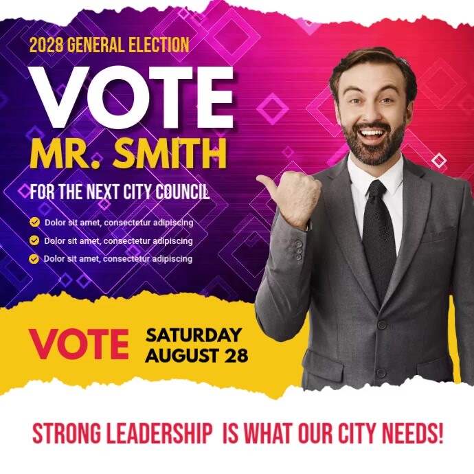 Vote Template | PosterMyWall