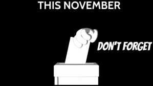 Black Voting Reminder Digital na Display Template