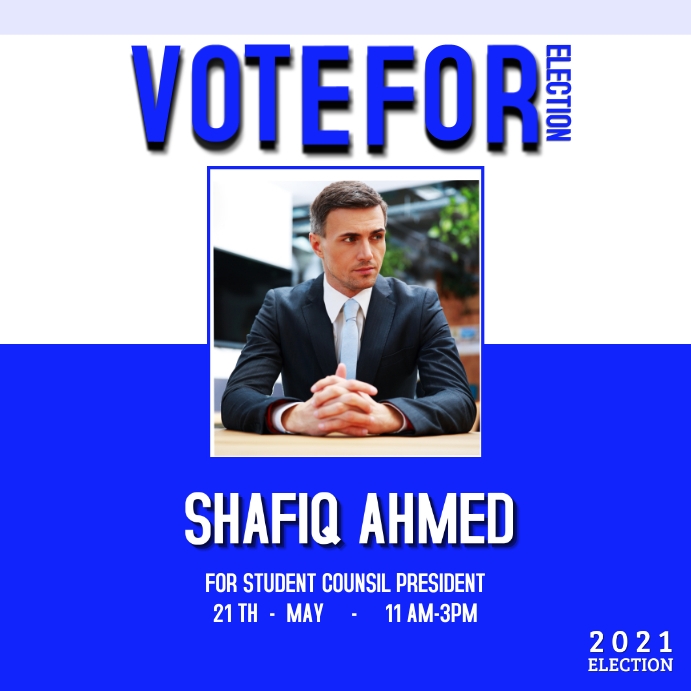 Voting Post Example Vote campaign Template | PosterMyWall
