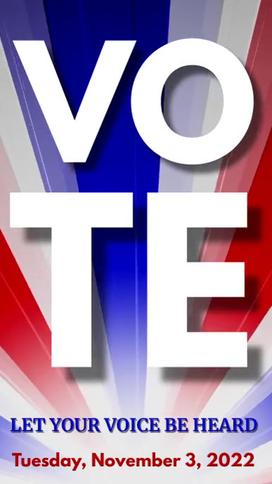 Vote Election Campaign Banner Video Template | PosterMyWall