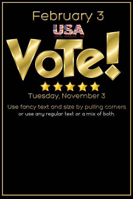 Vote Election Poster Template | PosterMyWall