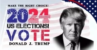 VOTE FOR DONALD TRUMP Template Isithombe Esabiwe ku-Facebook