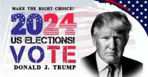 VOTE FOR DONALD TRUMP Template